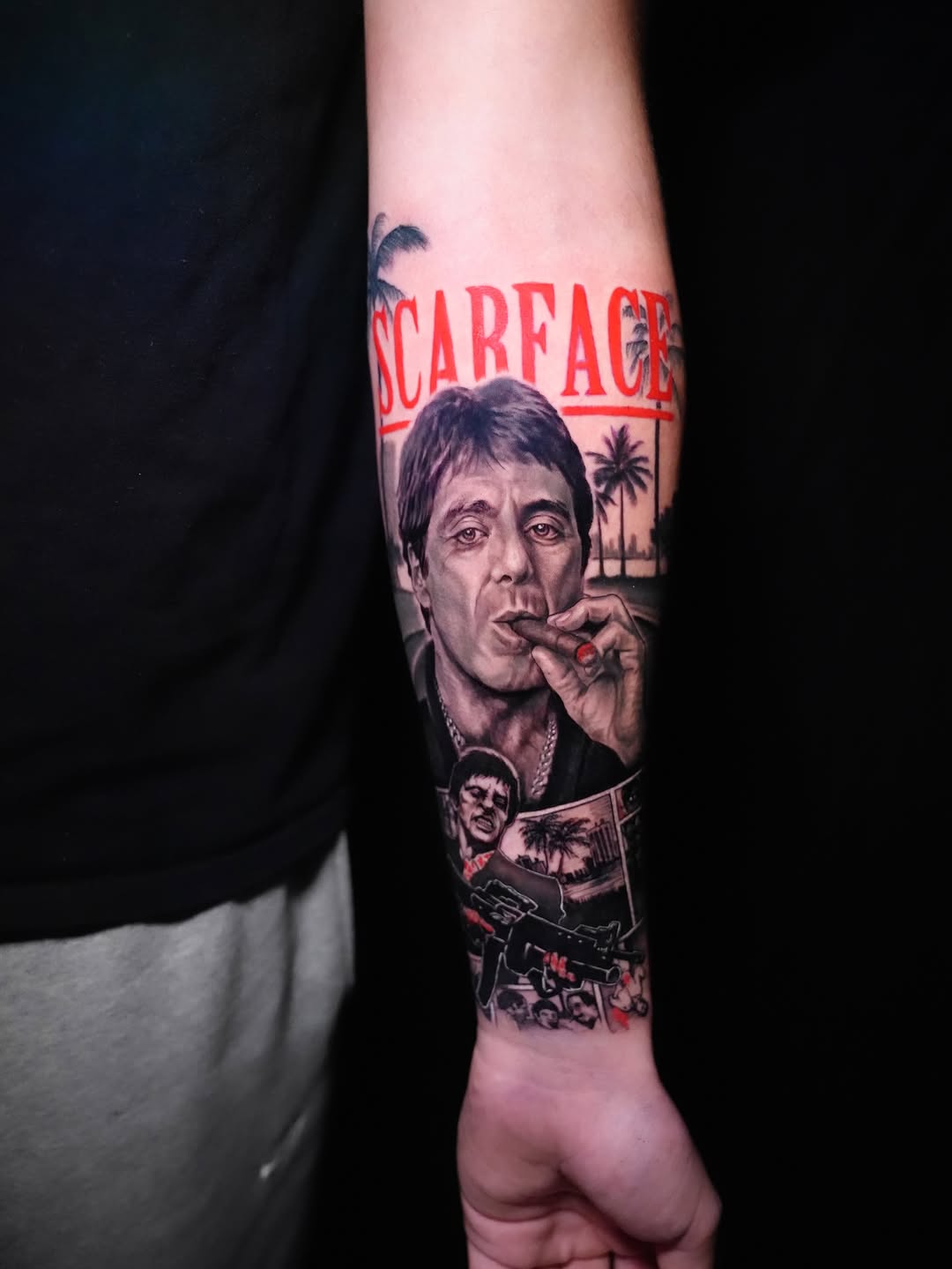 Tattoo by @dustyrose.tattoo — realism, trash_polka
