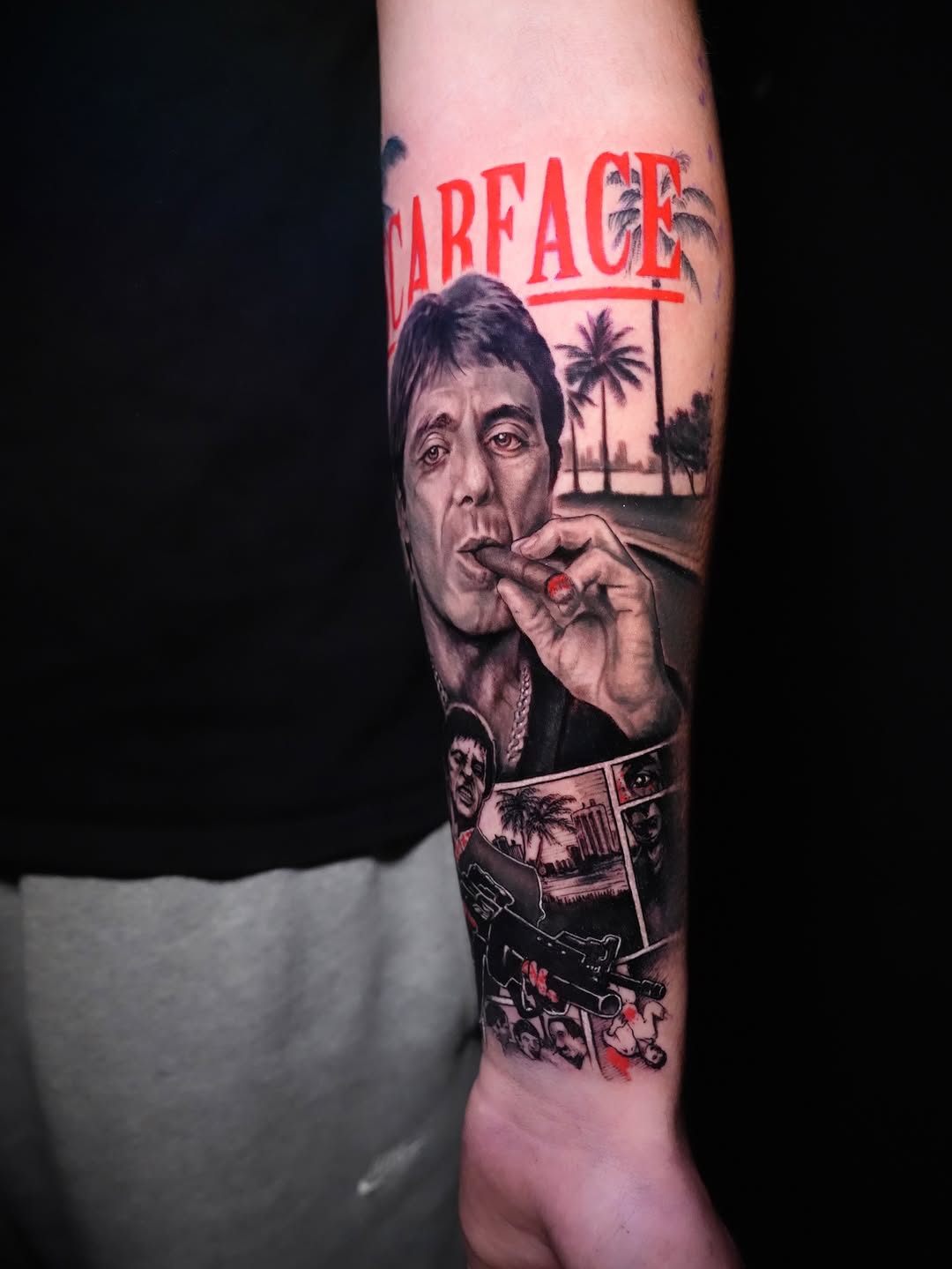 Tattoo by @dustyrose.tattoo — realism, trash_polka