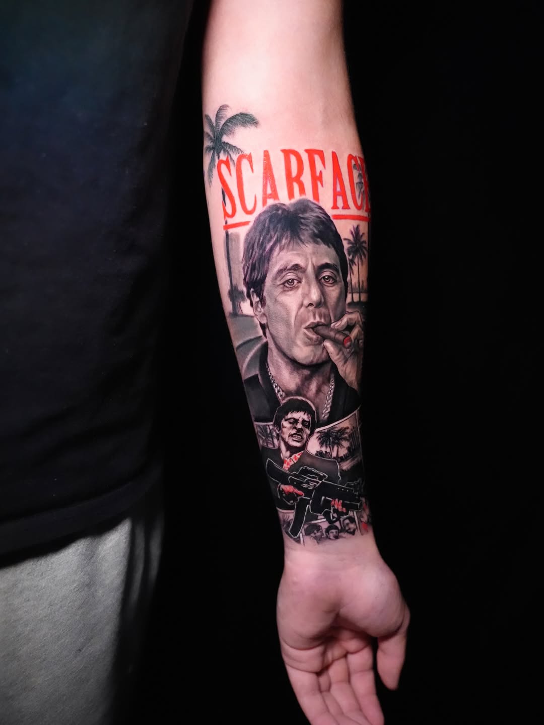 Tattoo by @dustyrose.tattoo — realism, trash_polka