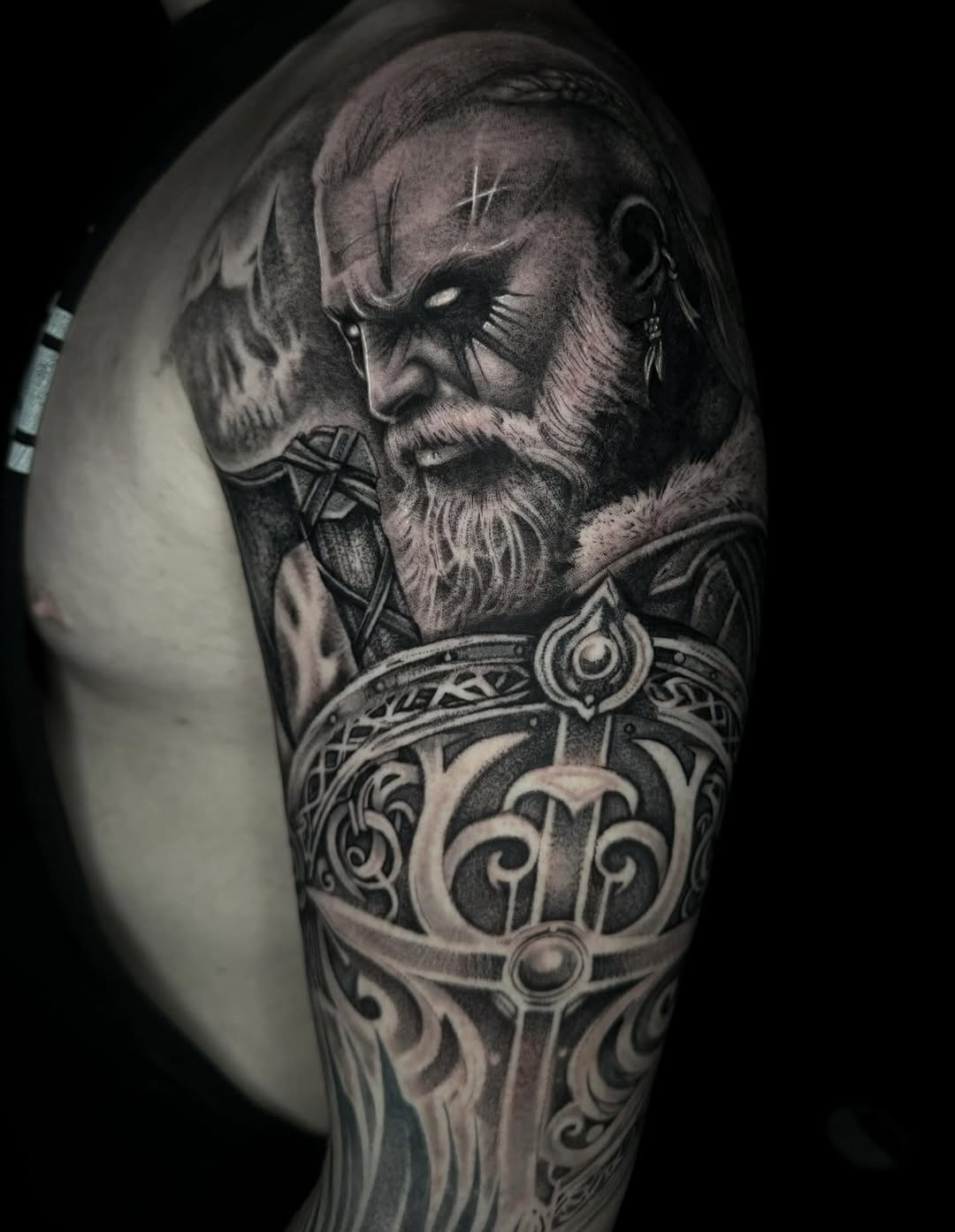 Tattoo by @the_alkomist — realism, black_and_grey