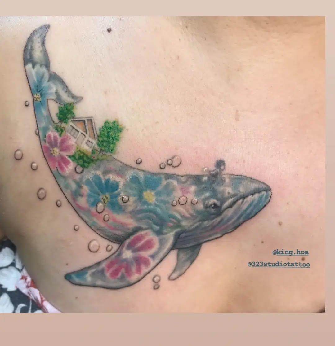 Tattoo by @323studiotattoo — watercolor