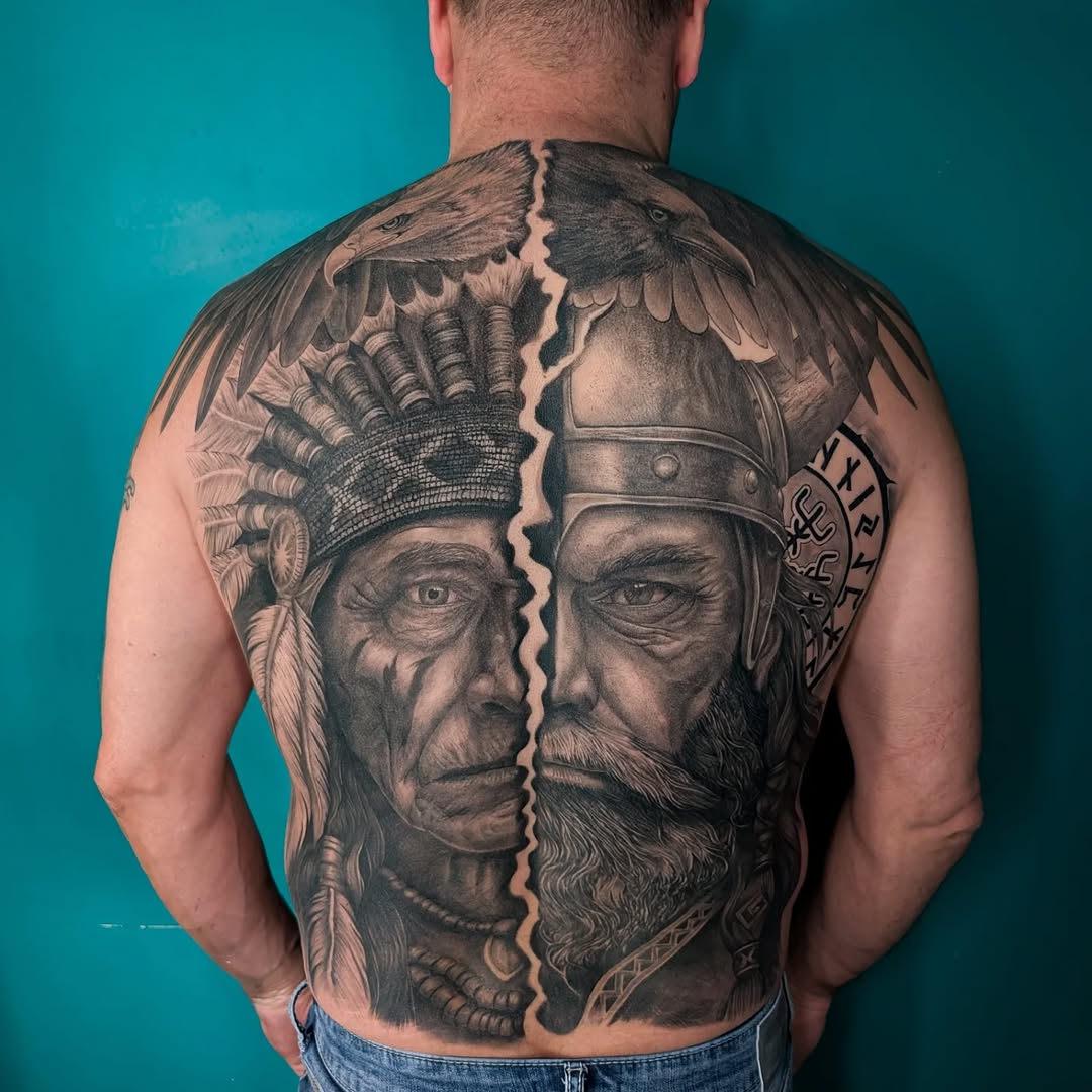 Tattoo by @arik.tattoo โ realism, black_and_grey