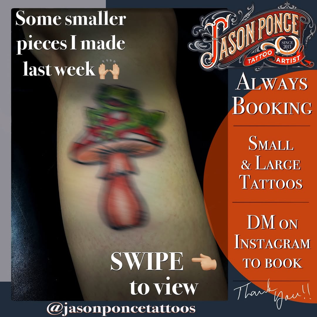 Tattoo by @jasonponcetattoos — illustrative