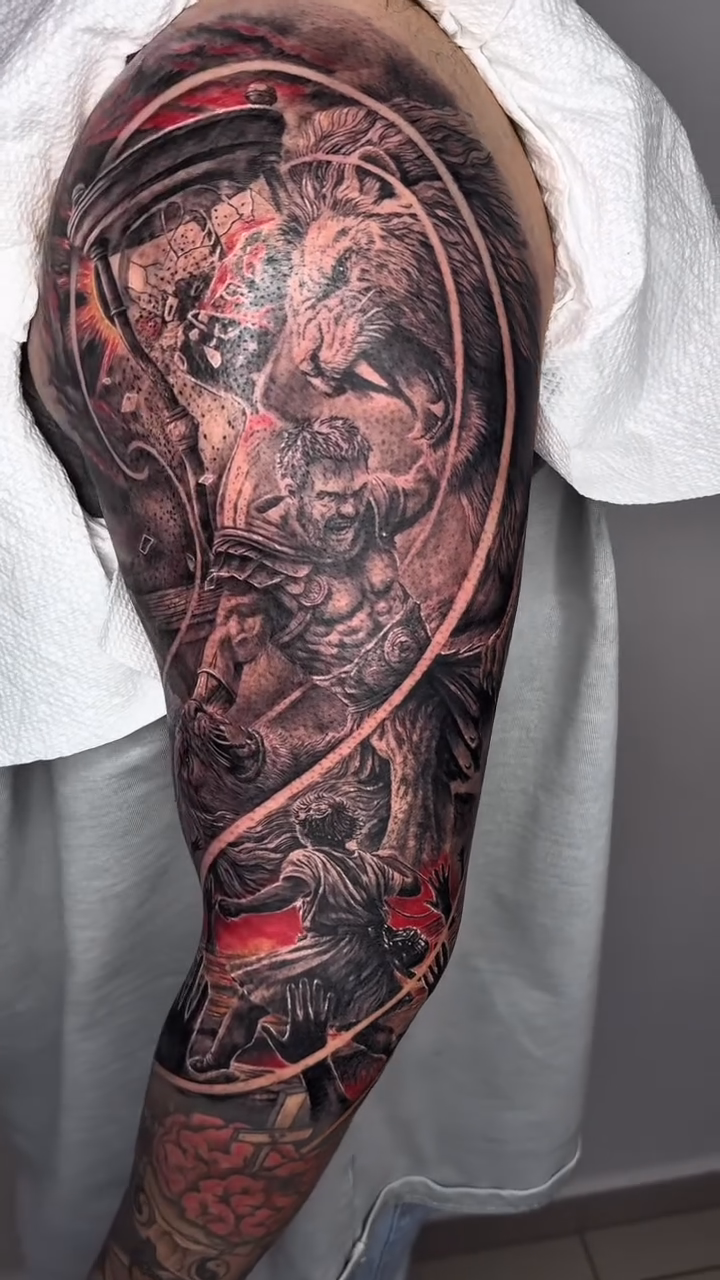 Tattoo by @elmertattoo1 β dark_realism, japanese_irezumi