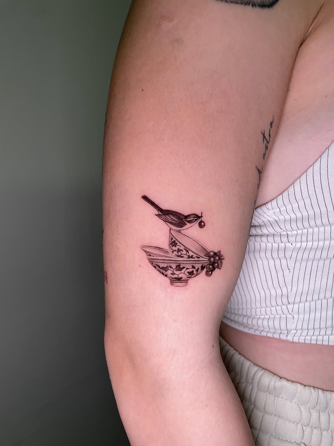 Tattoo by @sayhello.ink โ fine_line, black_and_grey