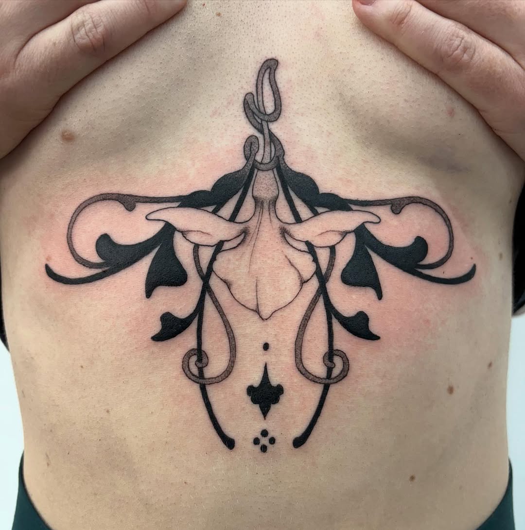 Tattoo by @slime.time.live — illustrative, ornamental