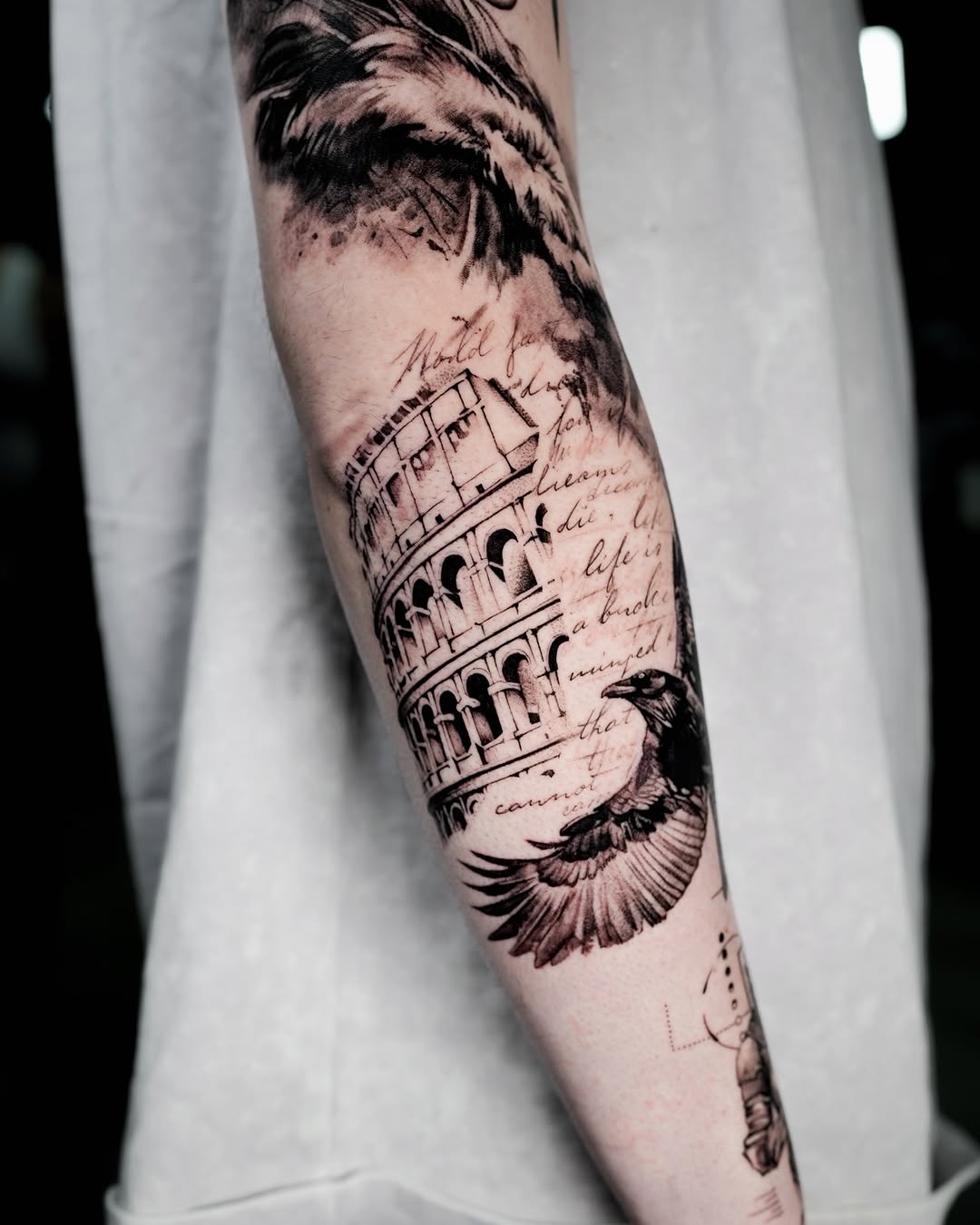 Tattoo by @katuvetattoo β illustrative, black_and_grey