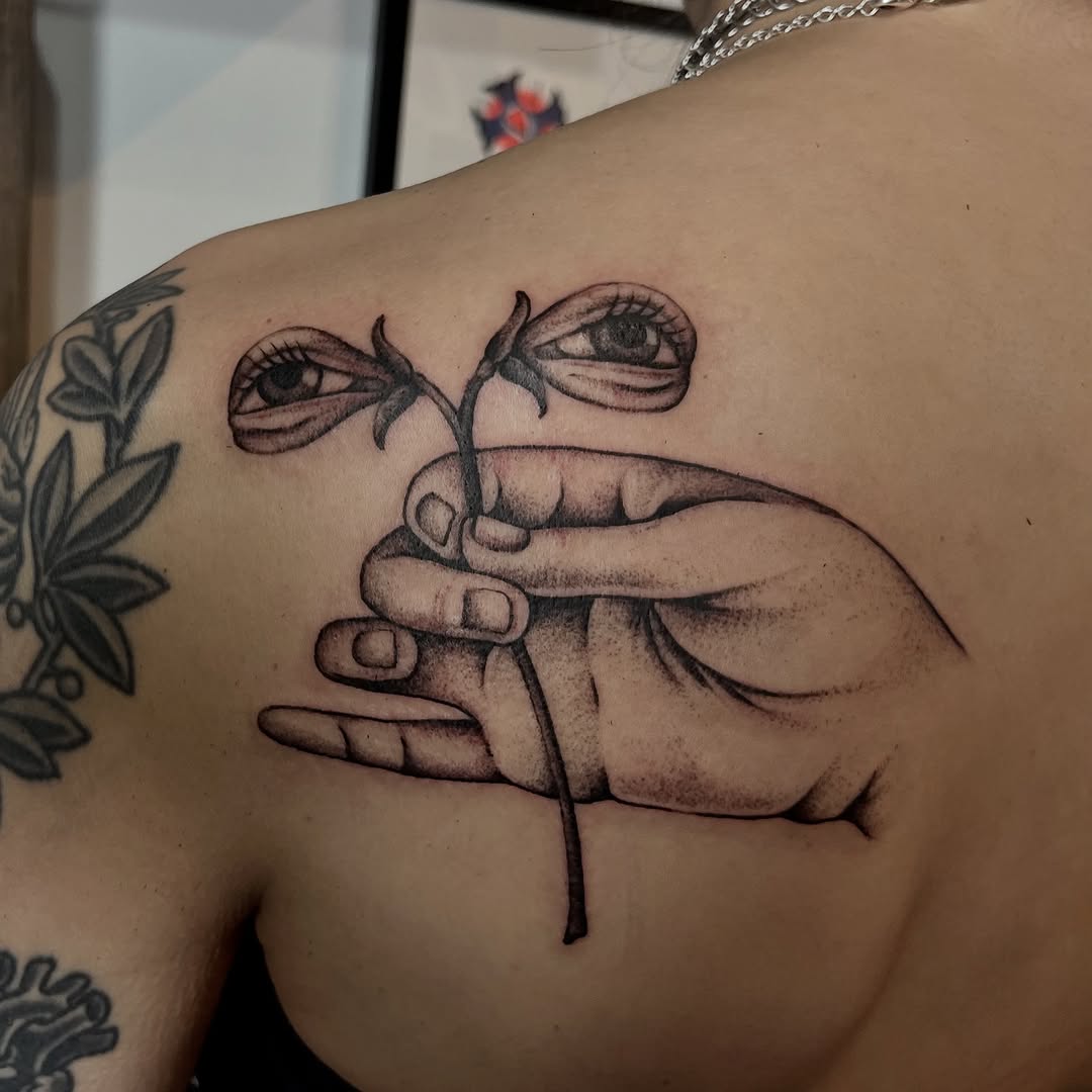 Tattoo by @bodymemory_ — black_and_grey, realism