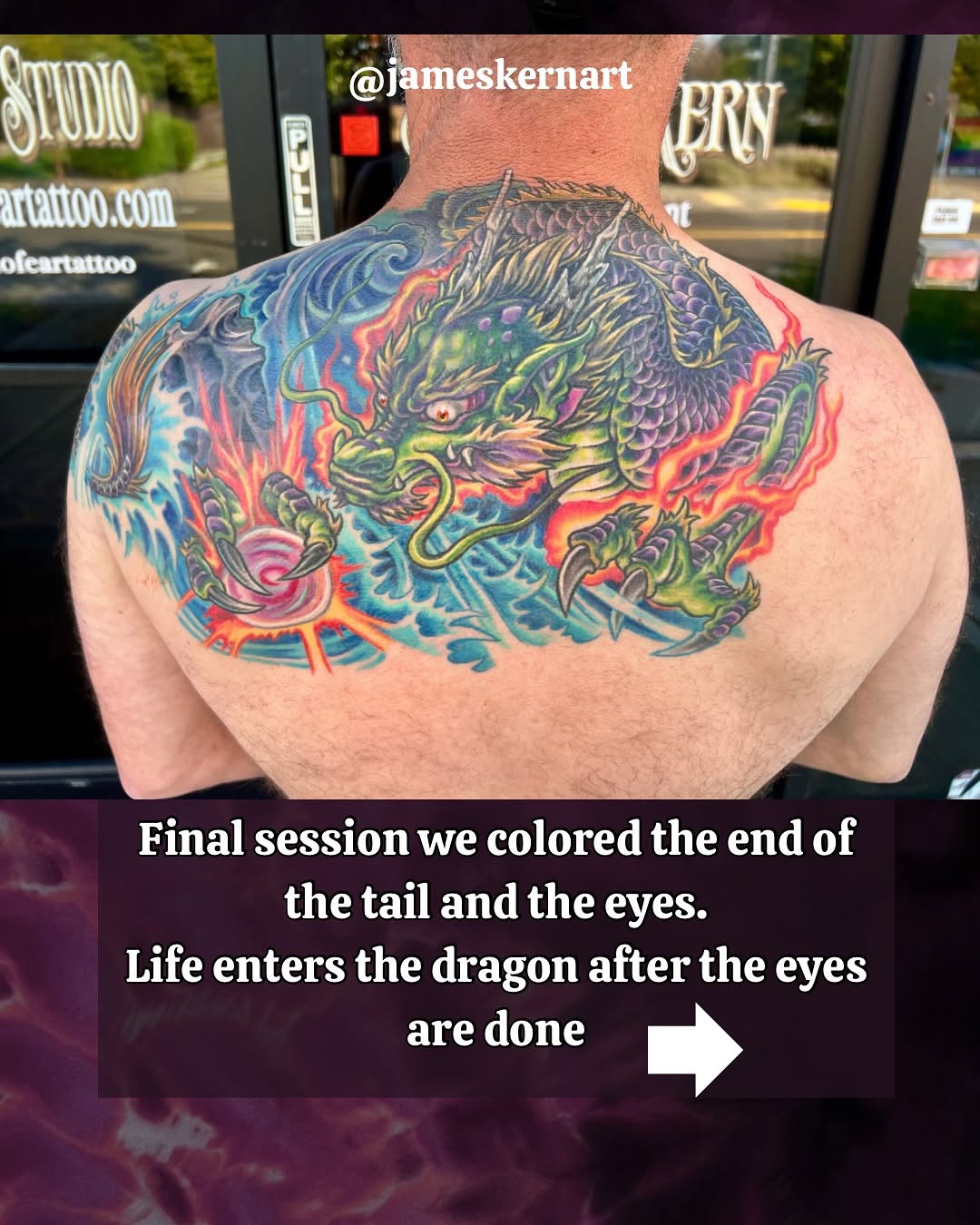 Tattoo by @jameskernart — japanese_irezumi, black_and_grey