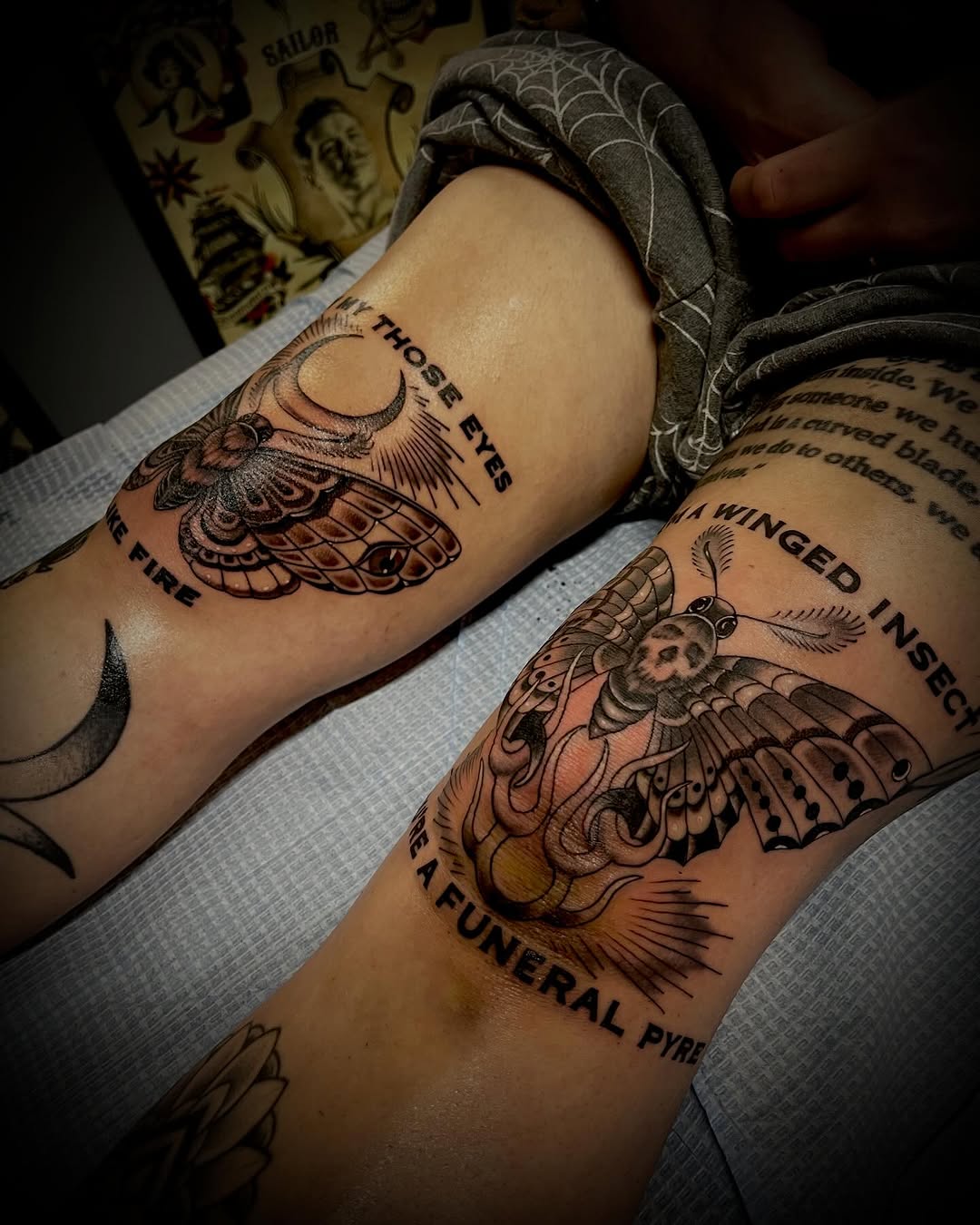 Tattoo by @jacobfinellitattoos — illustrative, black_and_grey