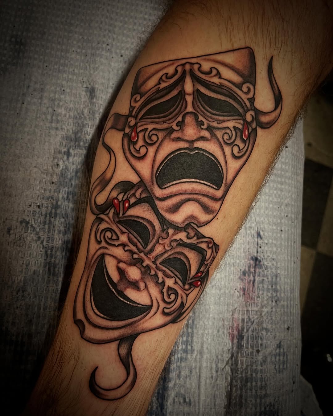Tattoo by @jacobfinellitattoos — black_and_grey, illustrative