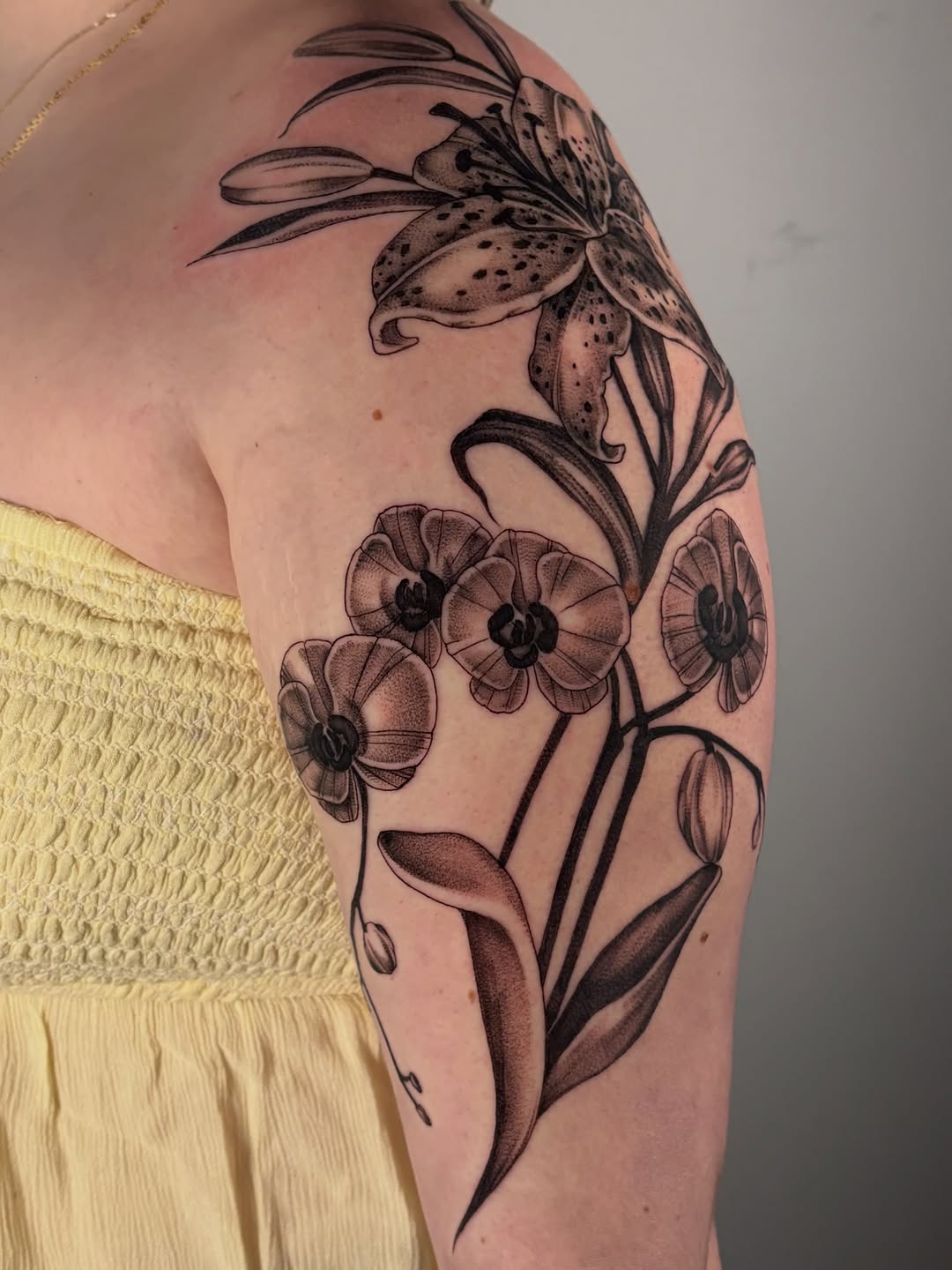 Tattoo by @thora_lorelei — black_and_grey, realism