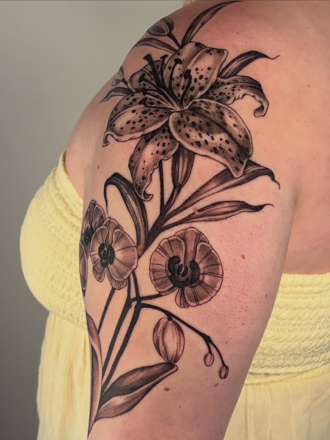 Tattoo by @thora_lorelei — black_and_grey, realism