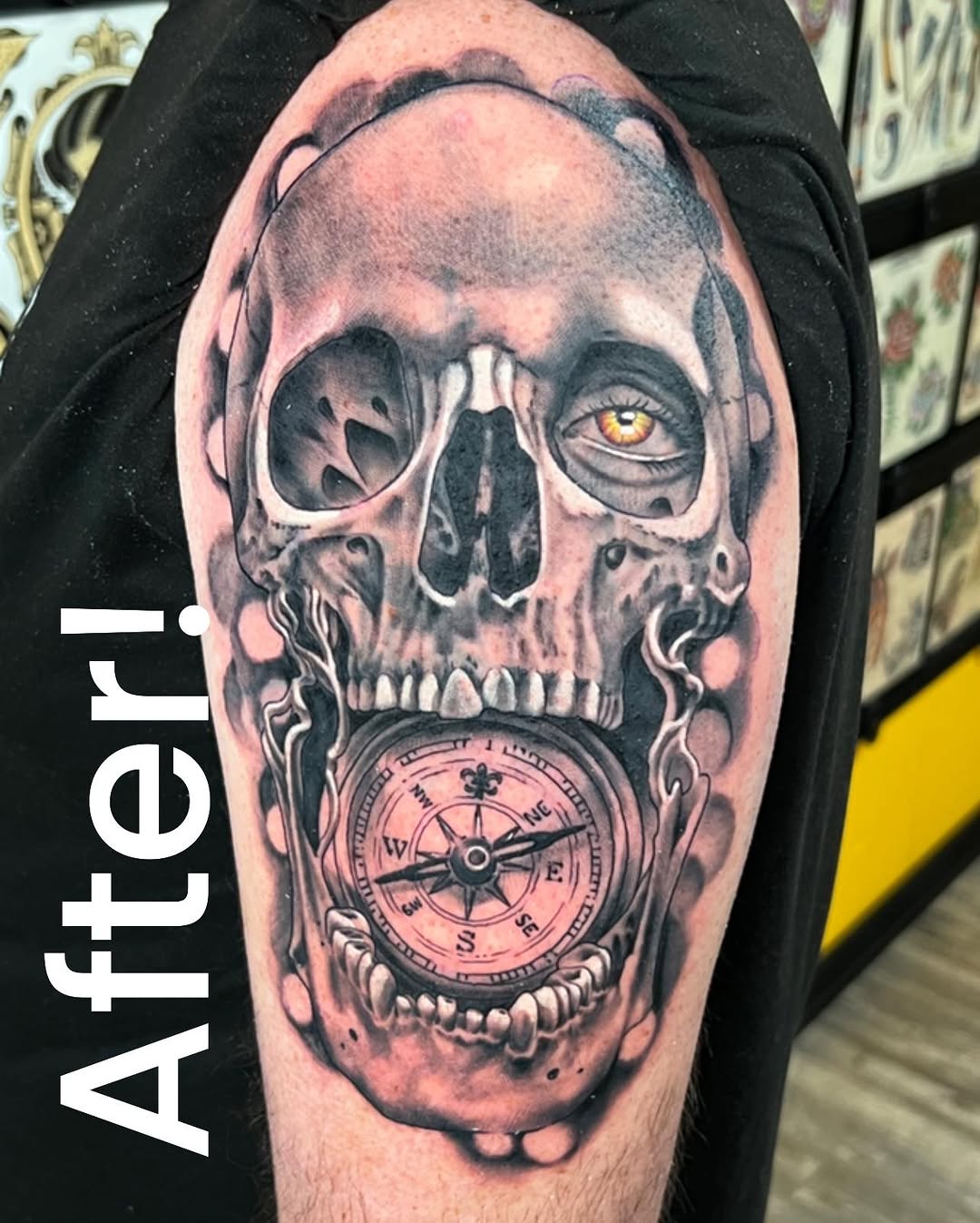 Tattoo by @dqtattoos — realism, black_and_grey