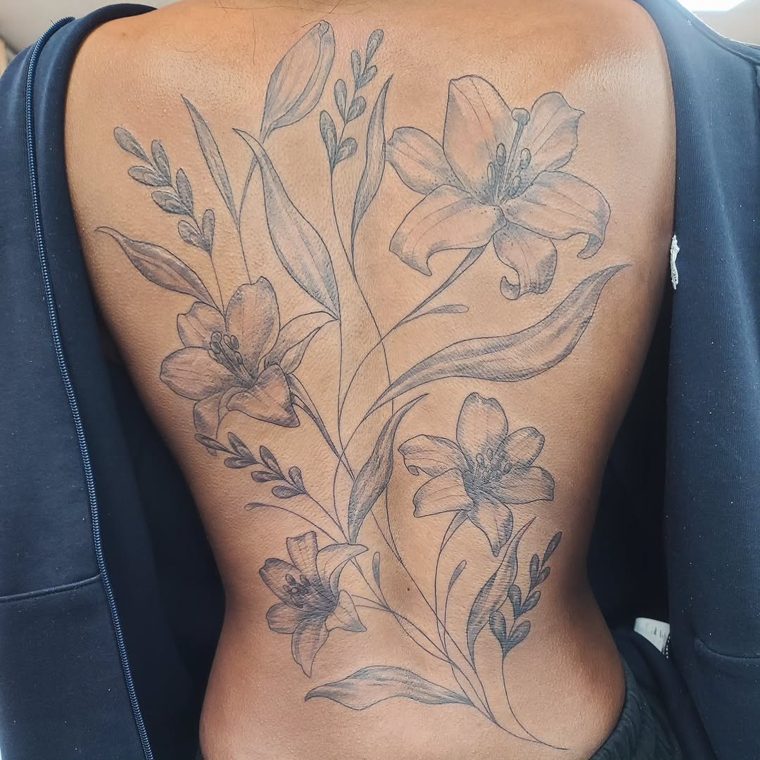 Tattoo by @colleen_does_tattoos — fine_line, black_and_grey