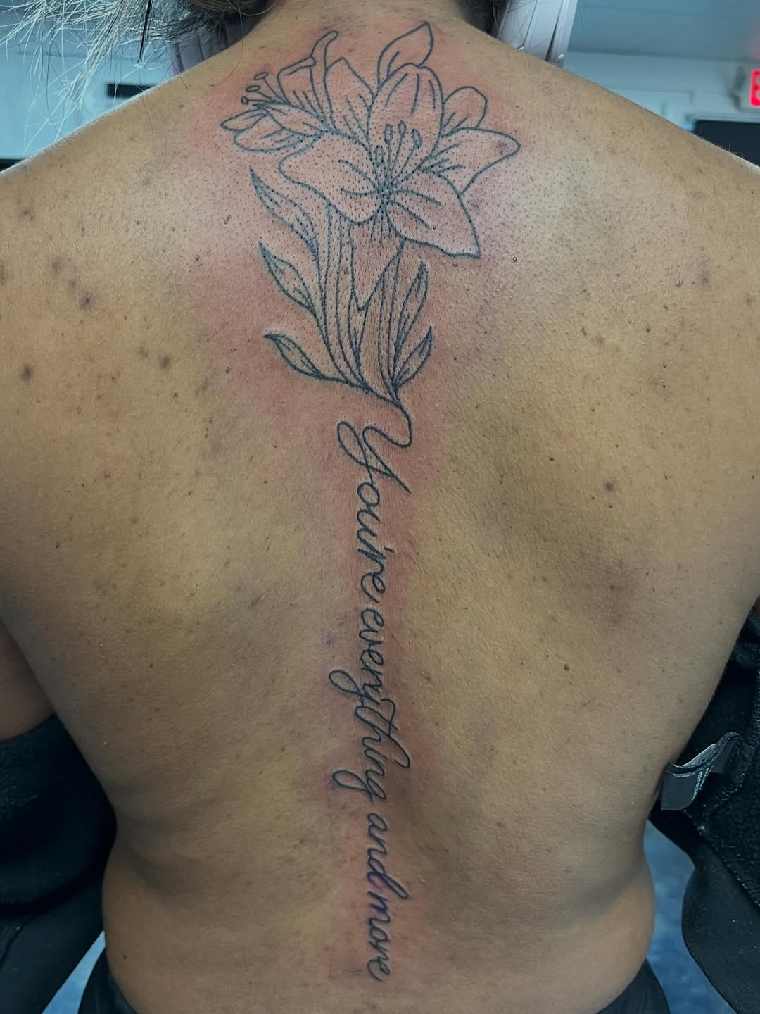 Tattoo by @nikkonyce — fine_line, lettering_script