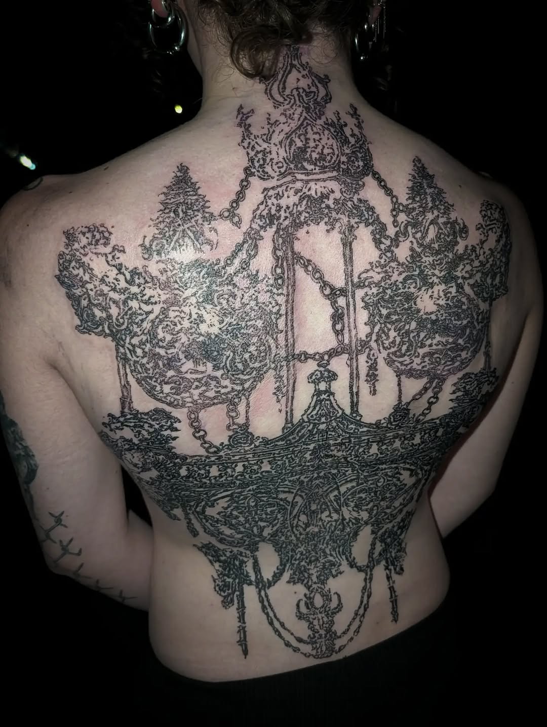 Tattoo by @profanae.0001 — blackwork, illustrative