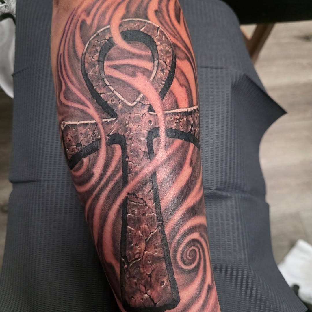 Tattoo by @inkbycrab — black_and_grey, realism