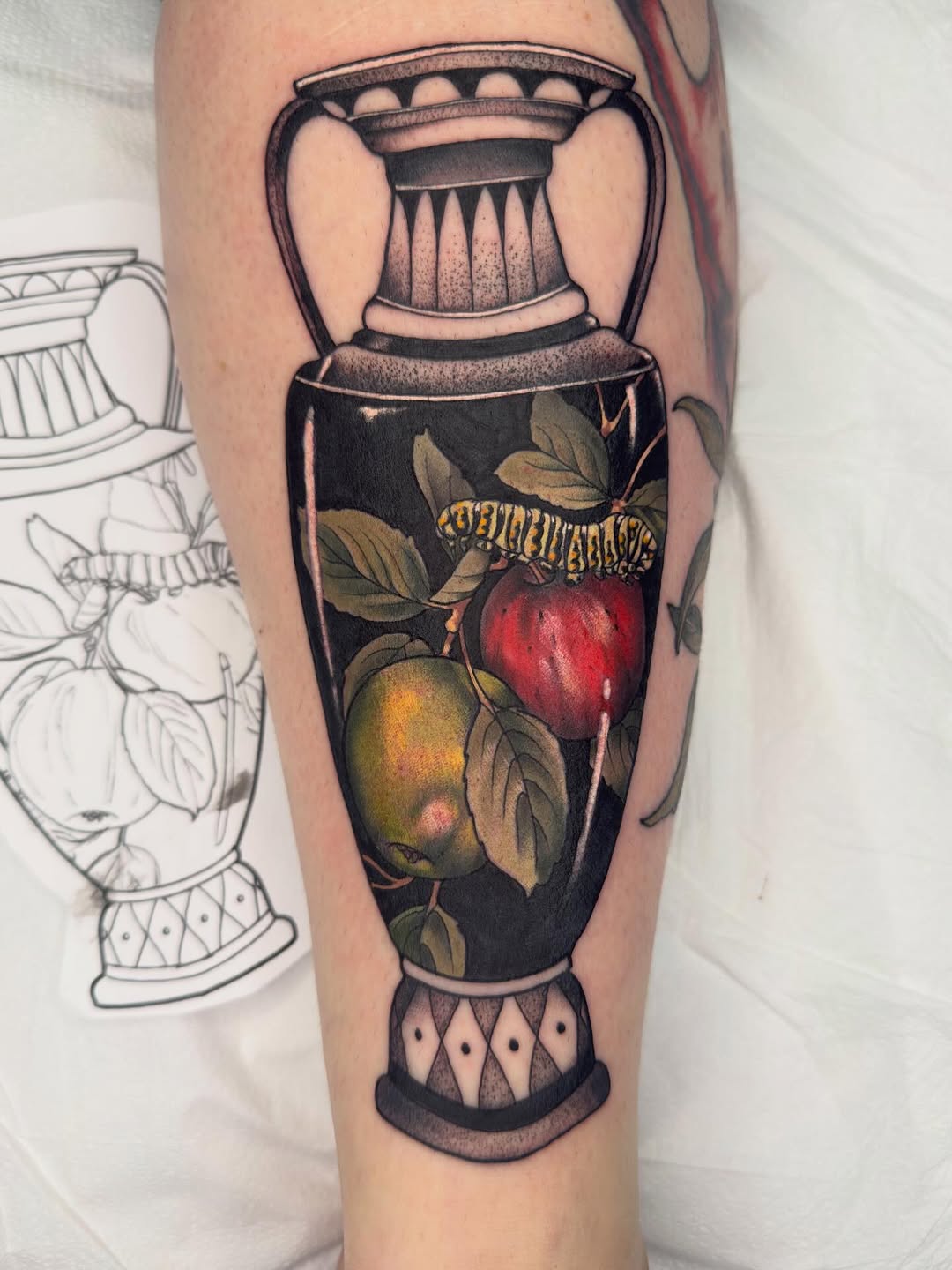 Tattoo by @attackofthe50footwoman — realism, black_and_grey