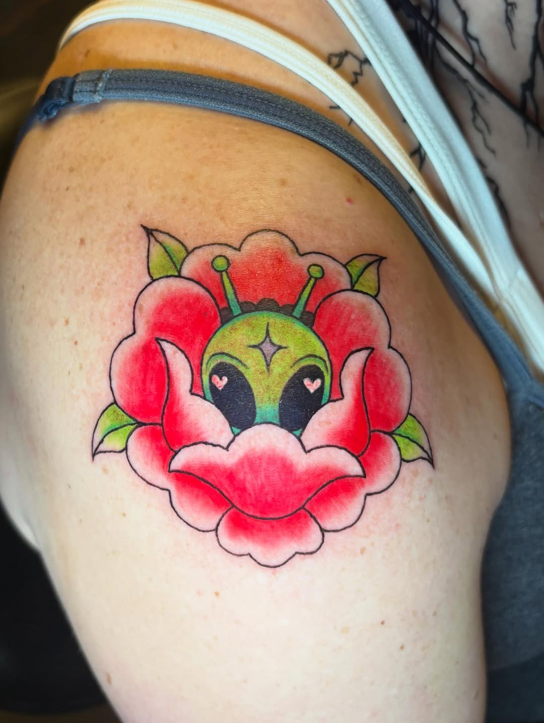 Tattoo by @destinyrosetattoos — neo_traditional, new_school