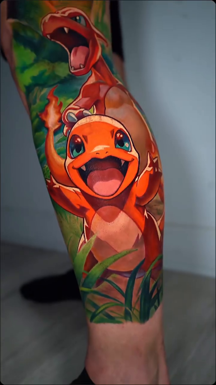 Tattoo by @bdtattz2.0 — illustrative, anime