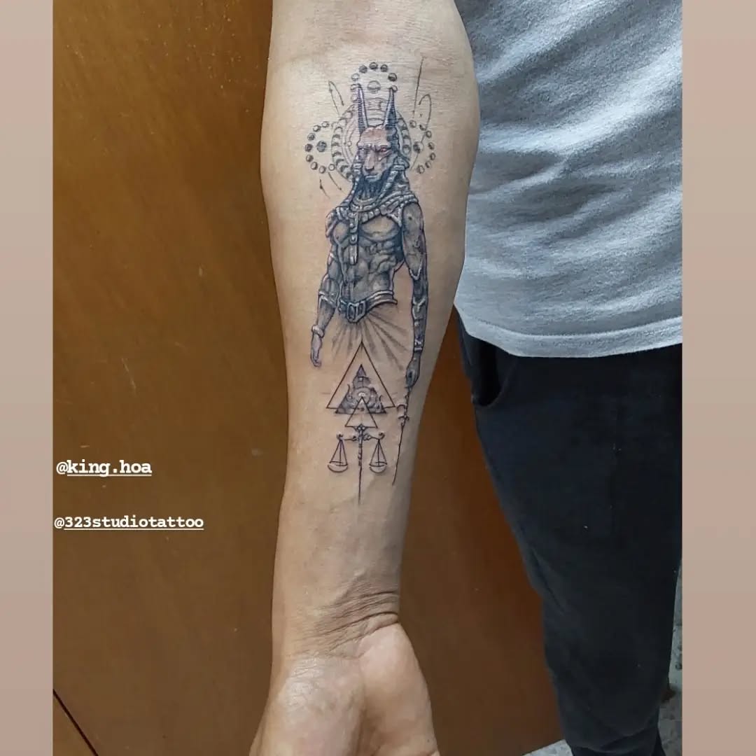Tattoo by @323studiotattoo — black_and_grey