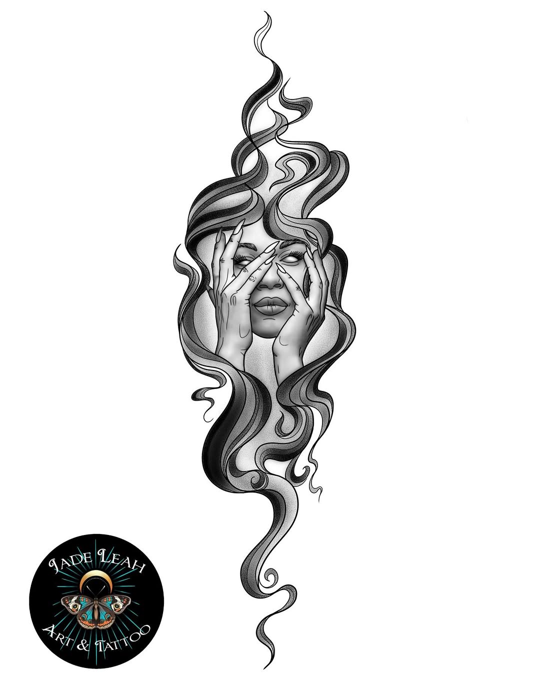 Tattoo by @jadeleah.artandtattoo — black_and_grey, realism