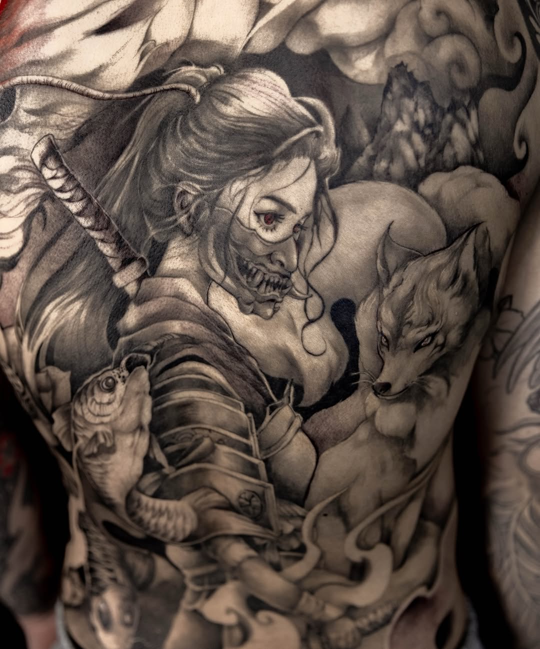 Tattoo by @1kc_laurenbeee β japanese_irezumi, realism