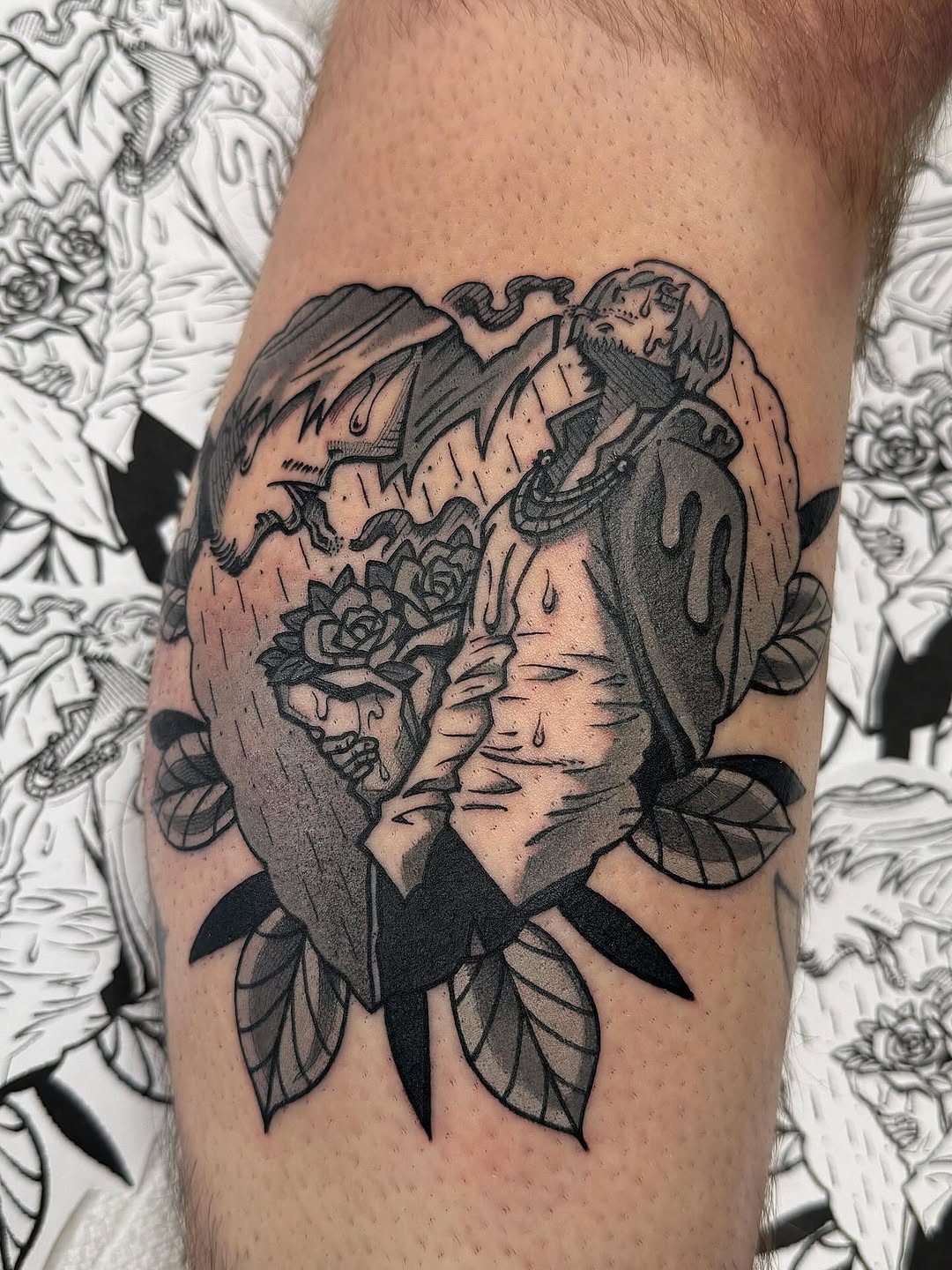 Tattoo by @chrismesitattoo โ dark_realism