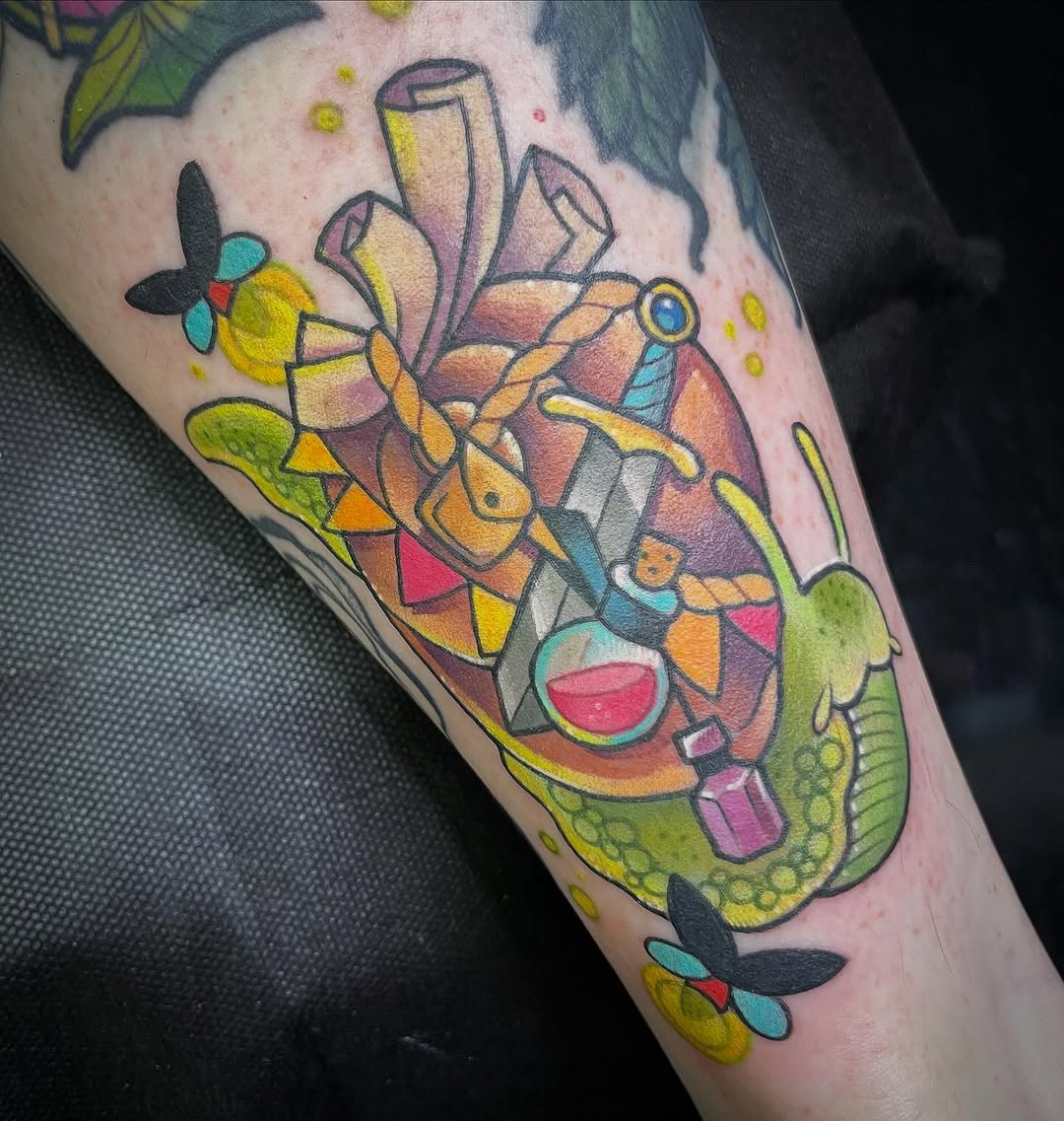 Tattoo by @necromandi β illustrative, new_school