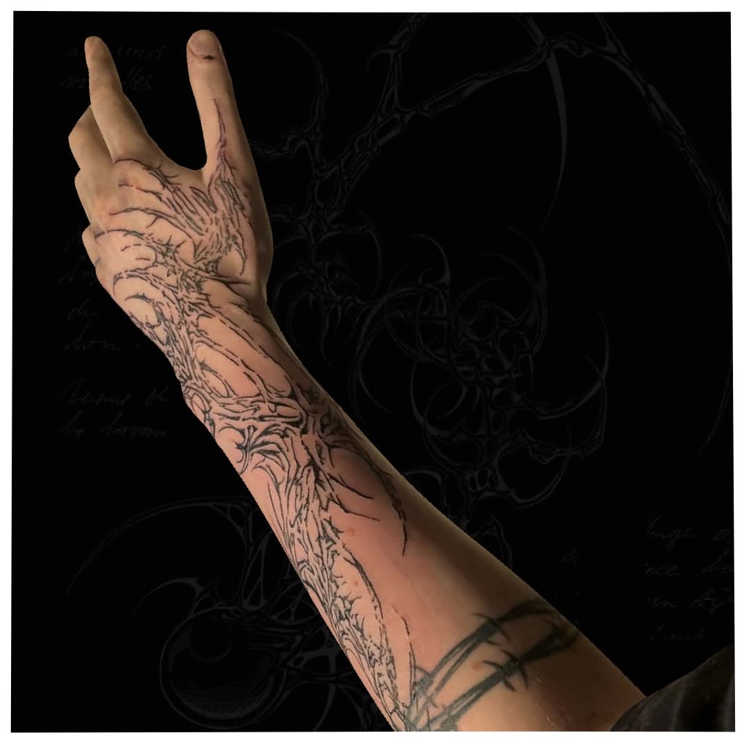 Tattoo by @cxt.ink — blackwork, geometric