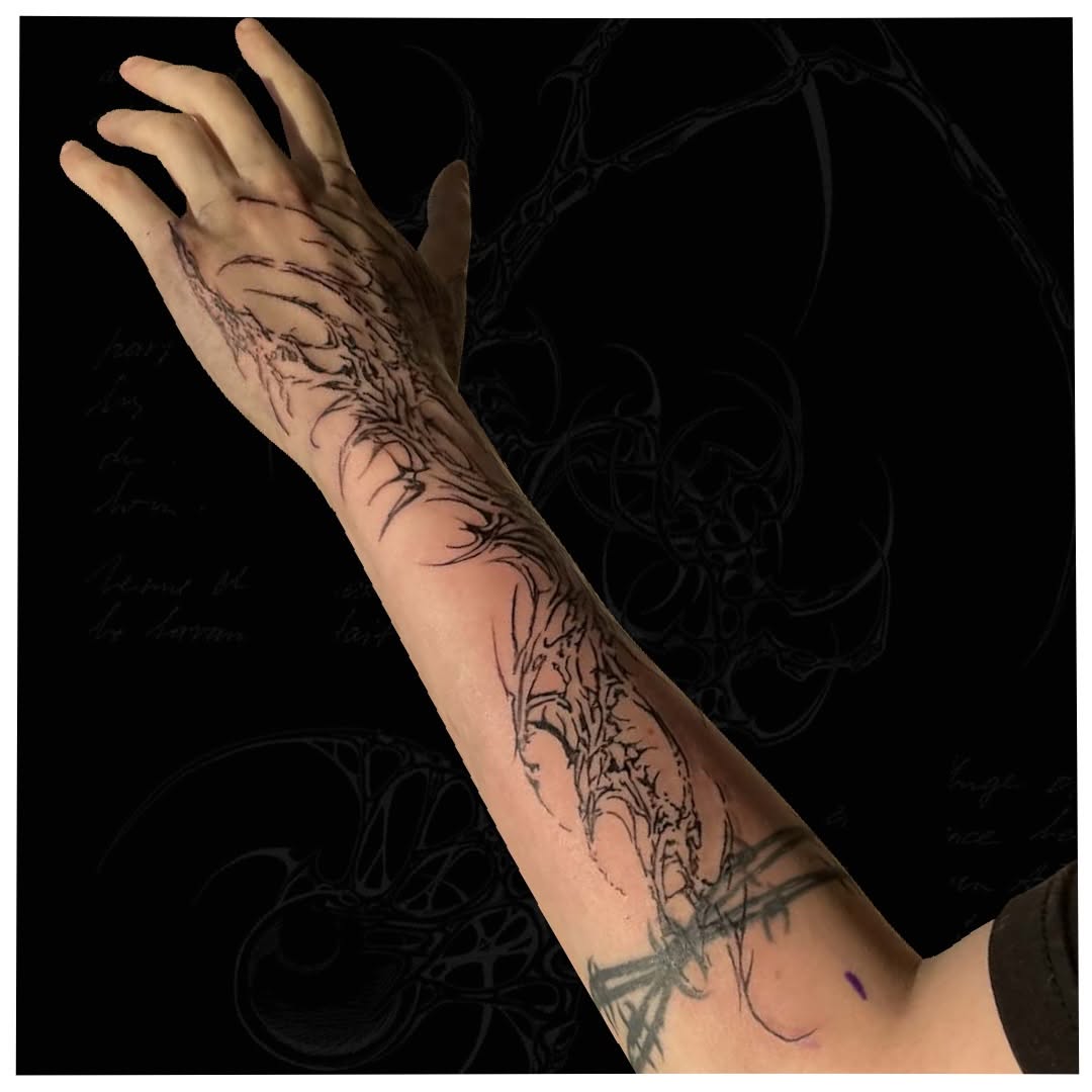 Tattoo by @cxt.ink — blackwork, ornamental