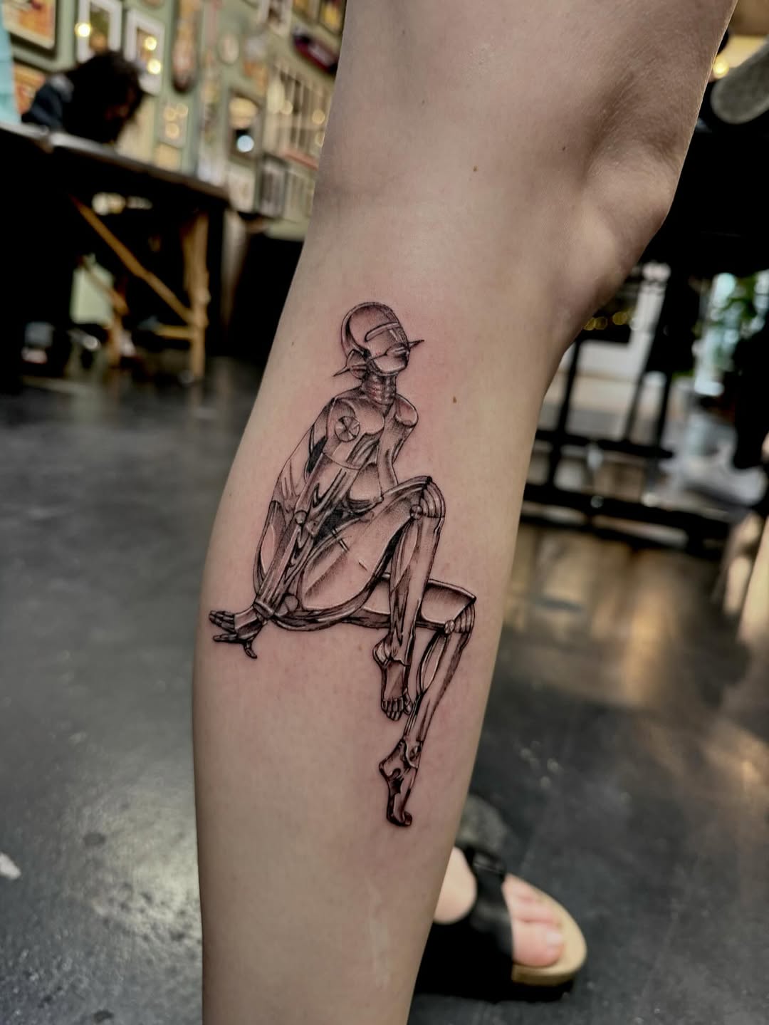 Tattoo by @kenzietattoos — illustrative, black_and_grey