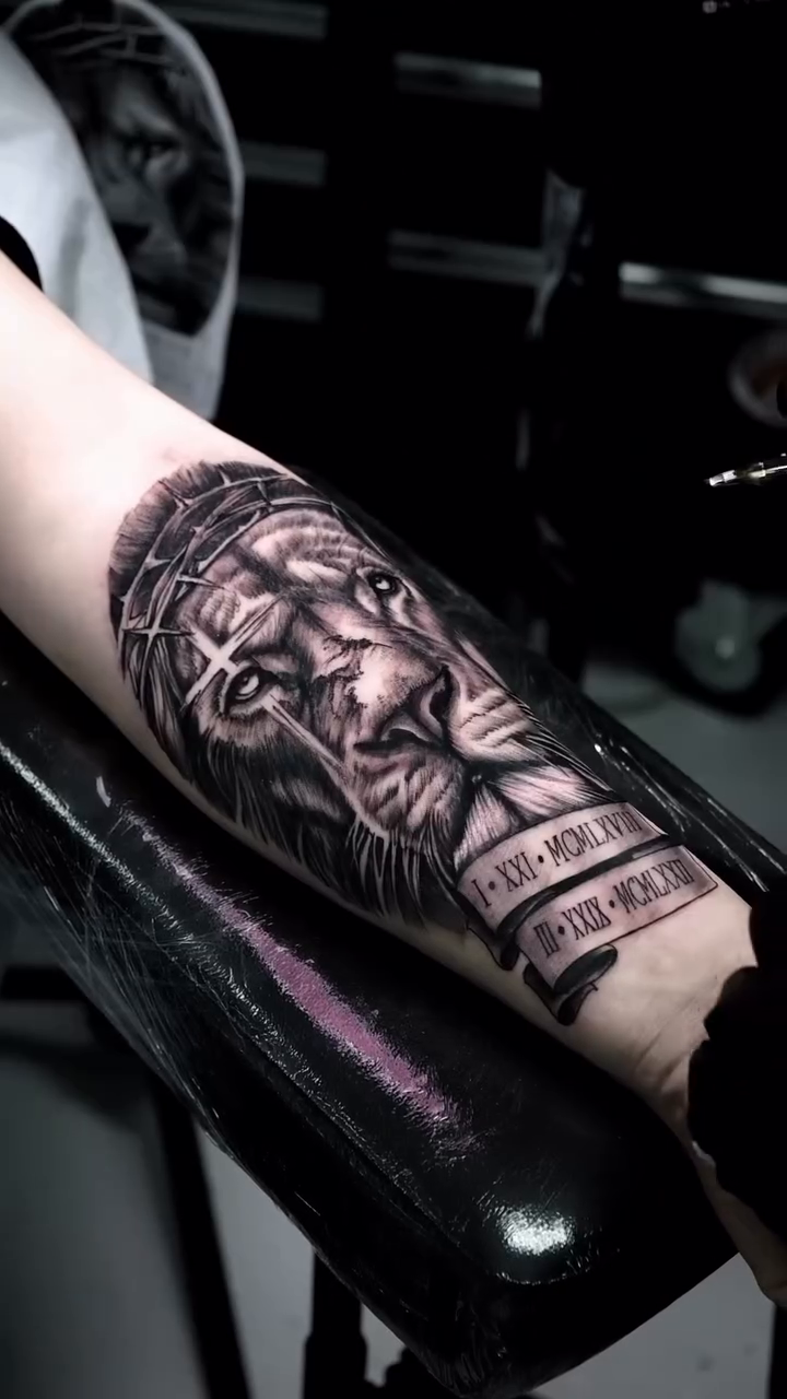 Tattoo by @eriktats13 โ realism, black_and_grey