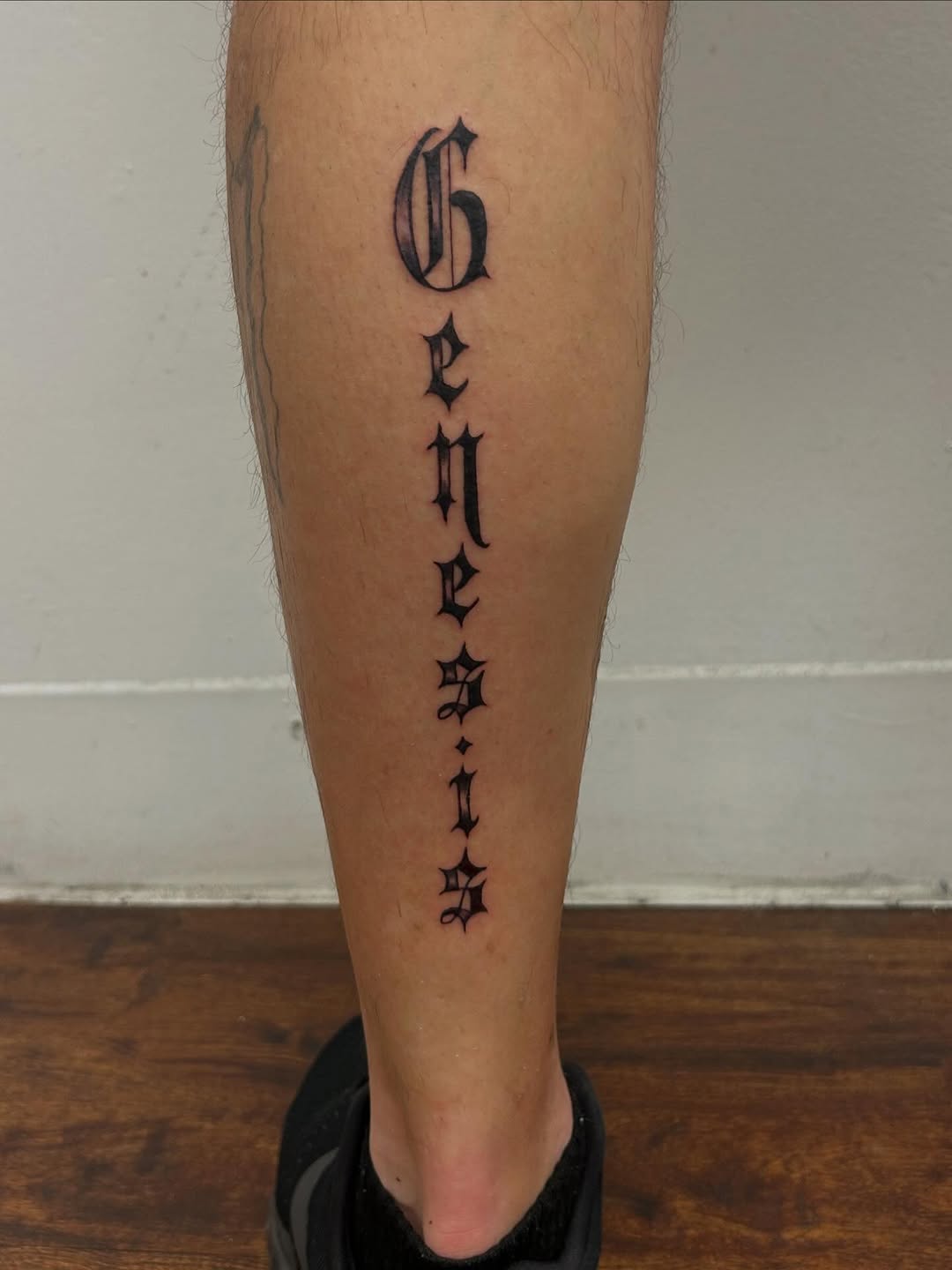Tattoo by @chris_spence_tattoos — lettering_script, blackwork