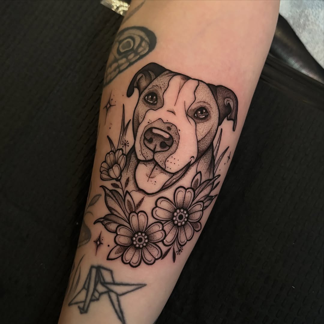 Tattoo by @strangegraves.ink — illustrative, black_and_grey