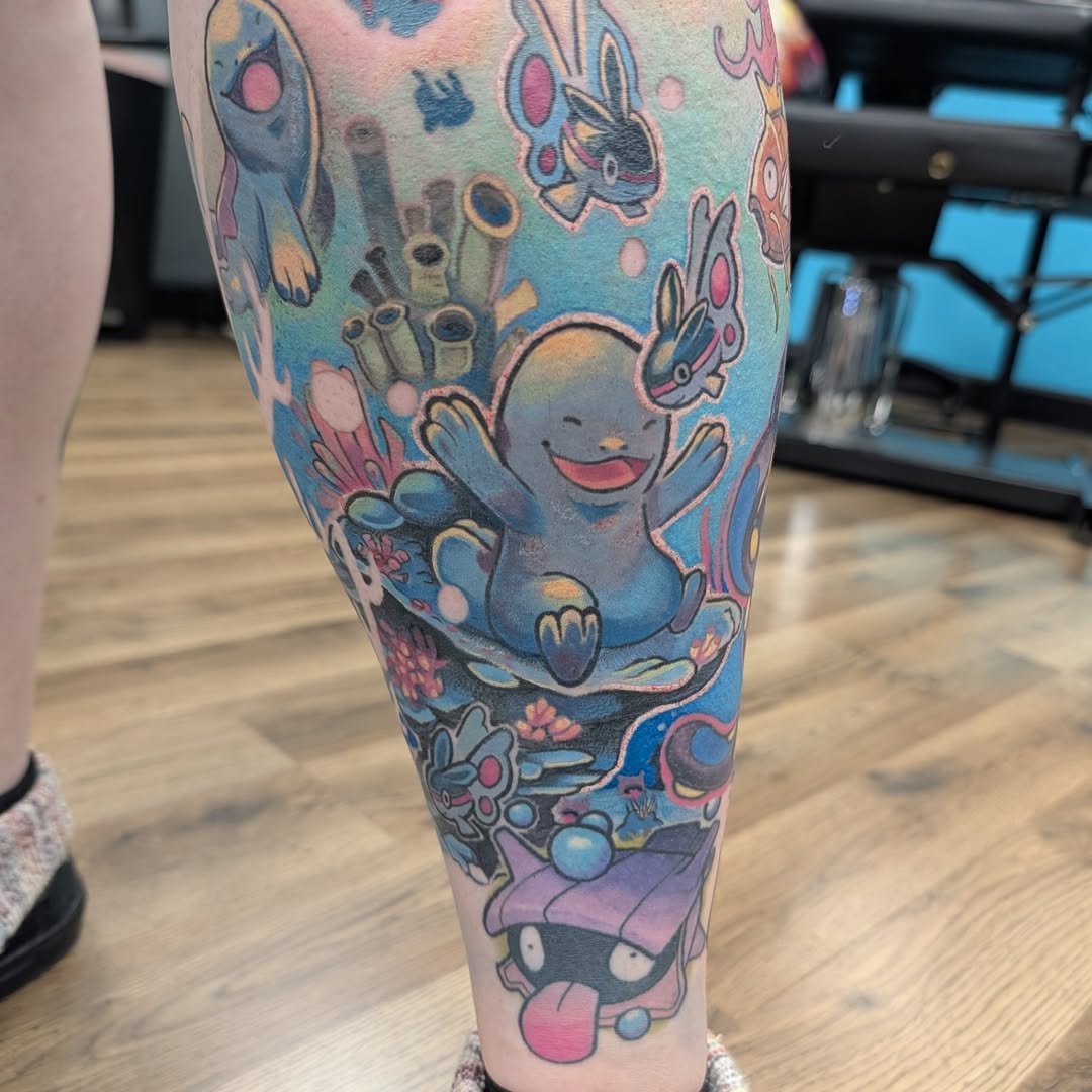 Tattoo by @casey_tuttle.art — new_school, anime