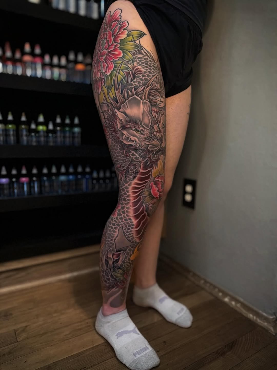 Tattoo by @kassidilla_tattoos β japanese_irezumi, black_and_grey
