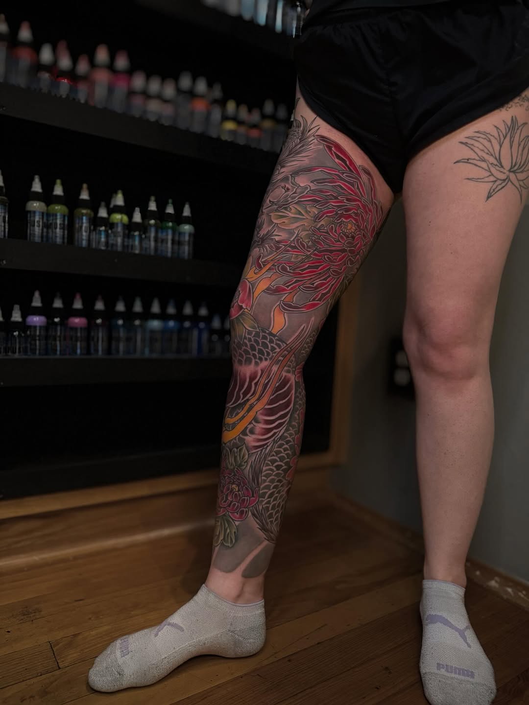 Tattoo by @kassidilla_tattoos β japanese_irezumi, black_and_grey