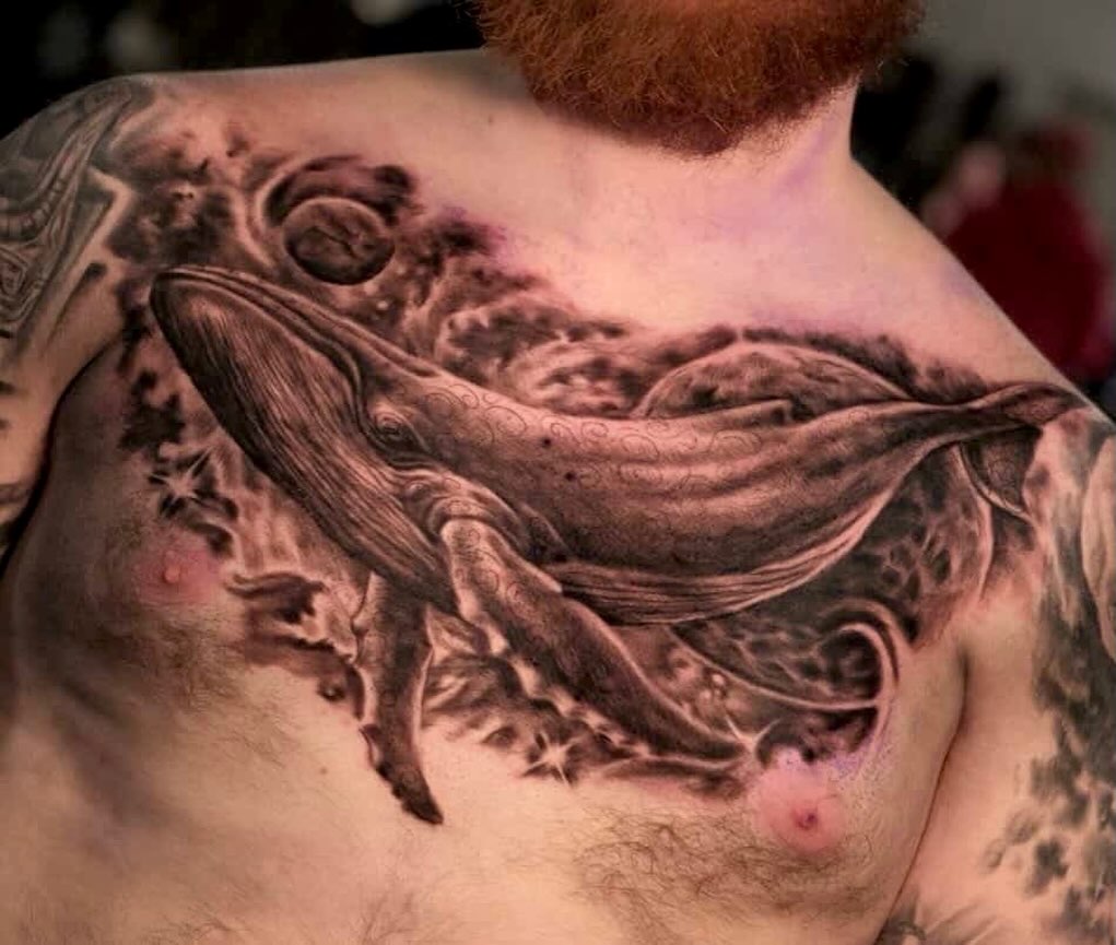Tattoo by @comfychrisf — realism, black_and_grey