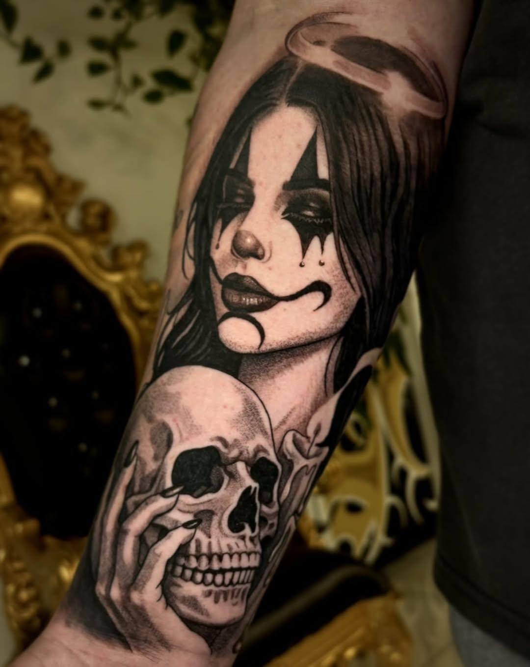 Tattoo by @cryptid.tattoo — black_and_grey, realism