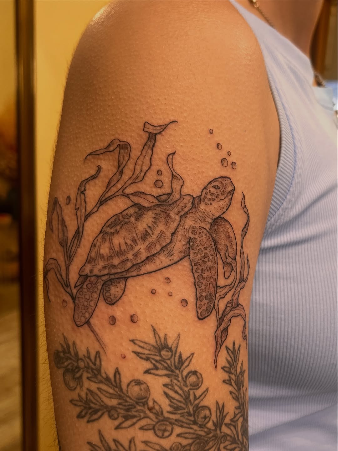 Tattoo by @kelsi_hooper_tattoo — black_and_grey