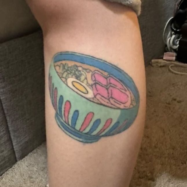 Tattoo by @squirt.tattoos — illustrative, anime