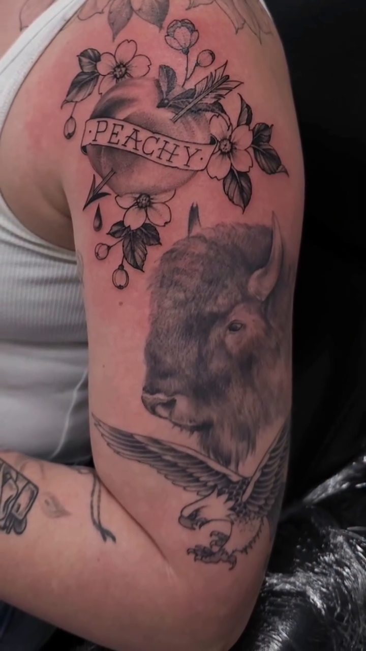 Tattoo by @jordanallredart — realism, black_and_grey