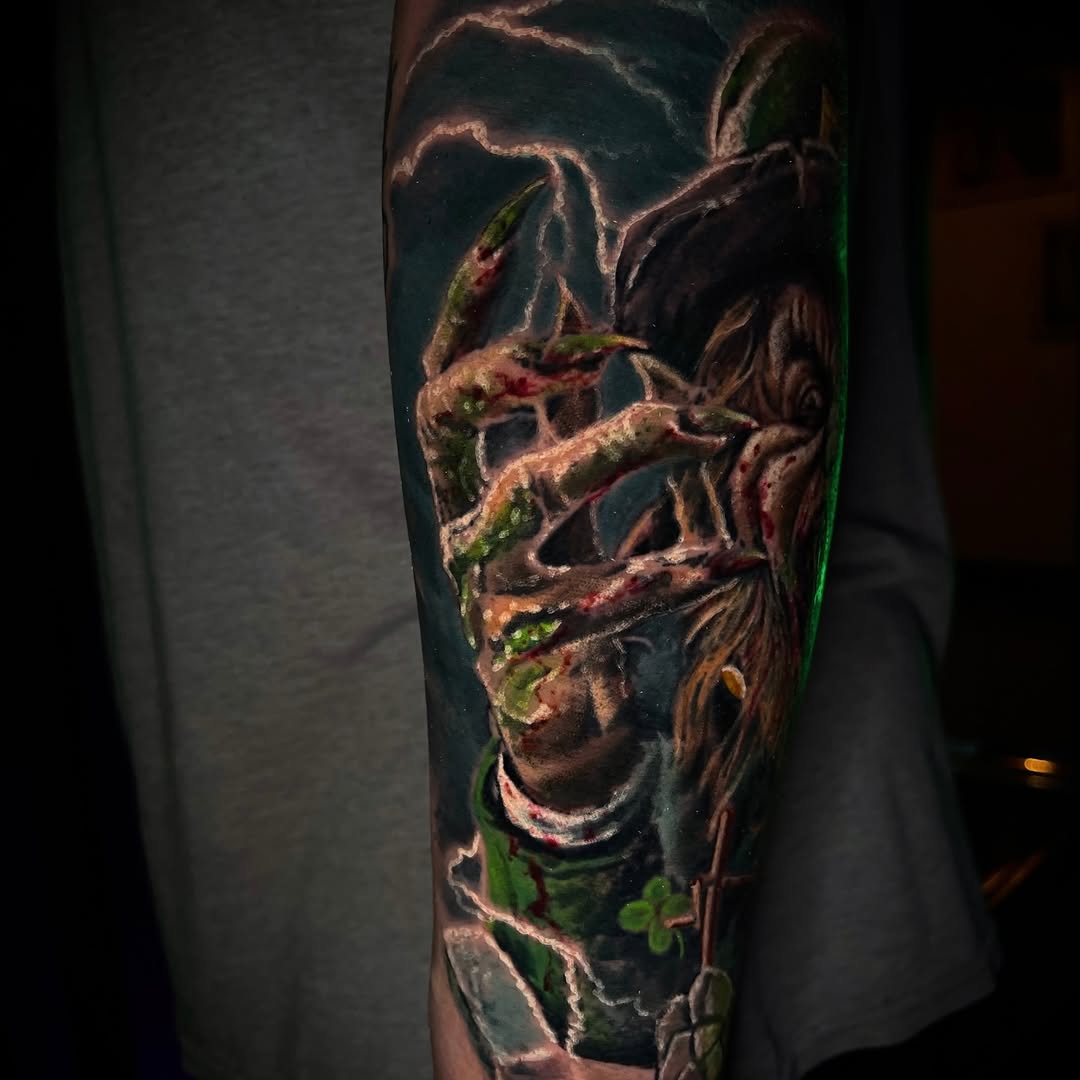 Tattoo by @ghostbutchertattoos — realism, dark_realism