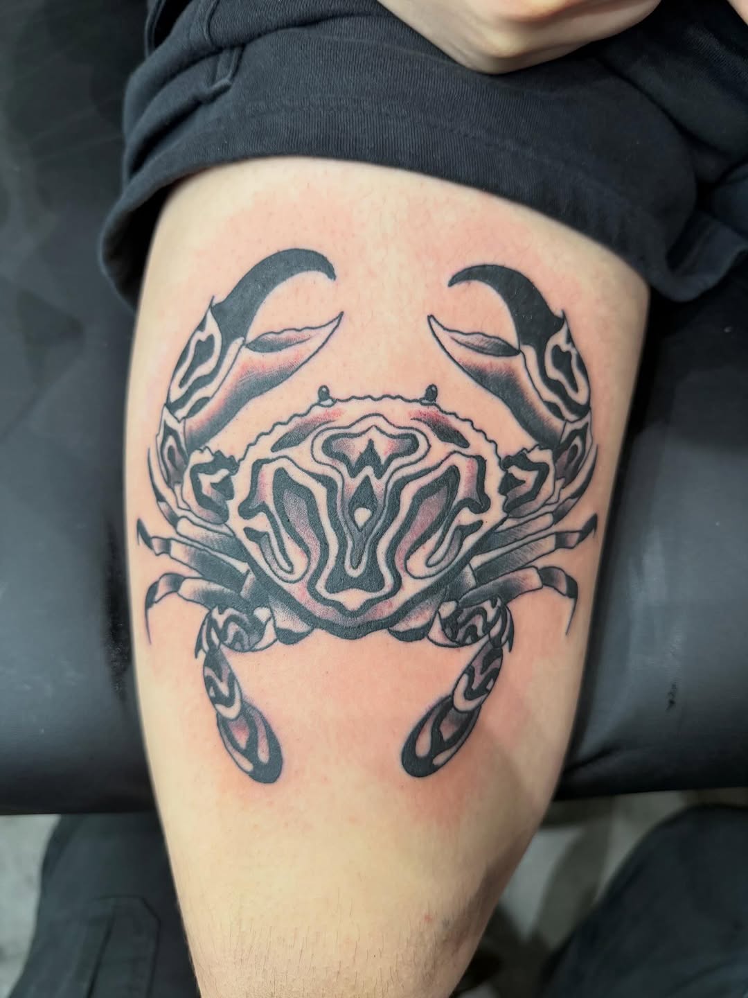 Tattoo by @tattooskii — black_and_grey, neo_traditional