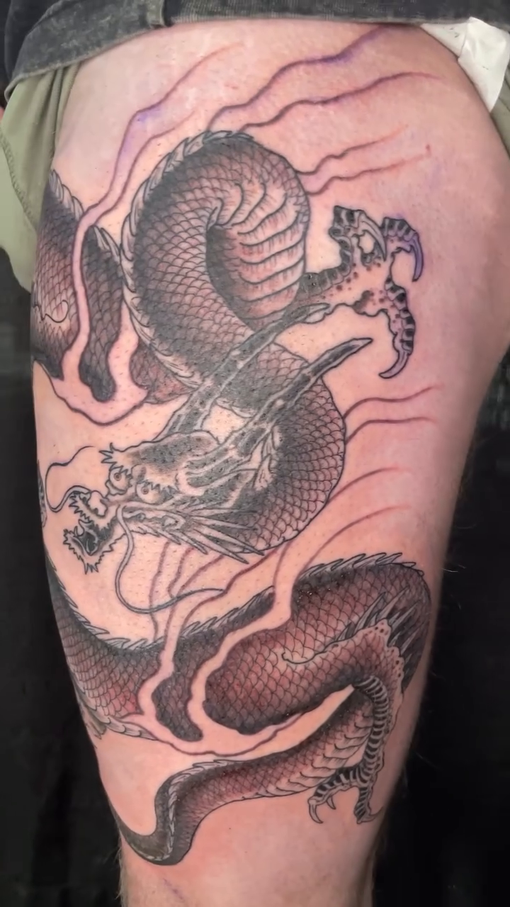 Tattoo by @deirdreaikin — japanese_irezumi, black_and_grey
