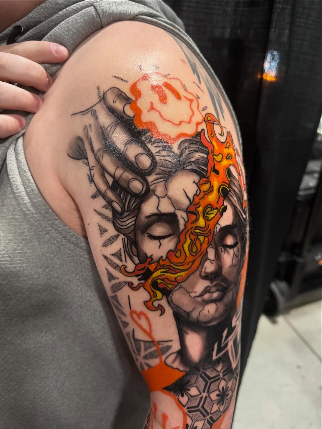 Tattoo by @brandi.dandy.tattoos β black_and_grey
