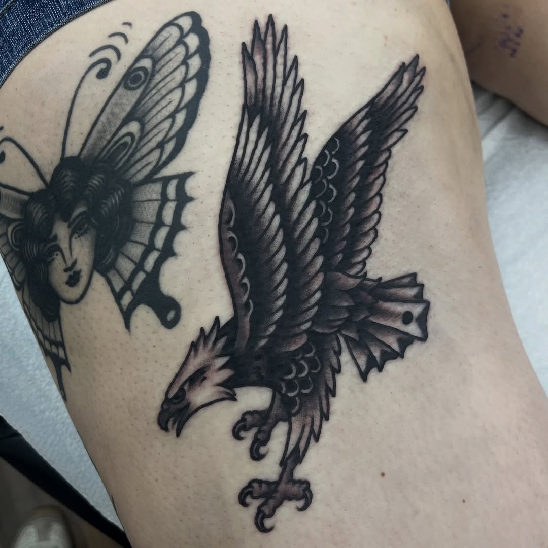 Tattoo by @bodymemory_ — american_traditional, black_and_grey