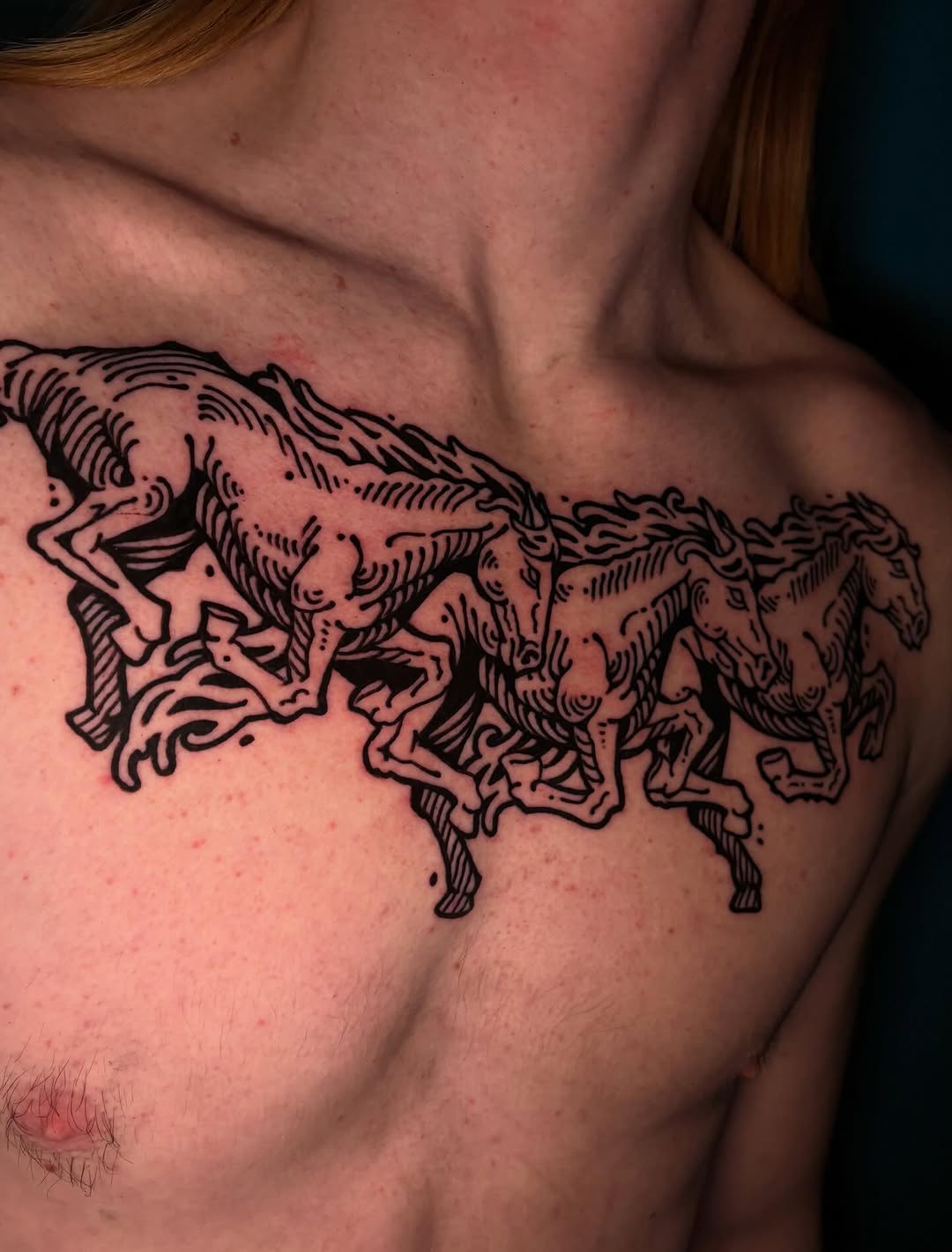 Tattoo by @jeremydrawsshit β blackwork